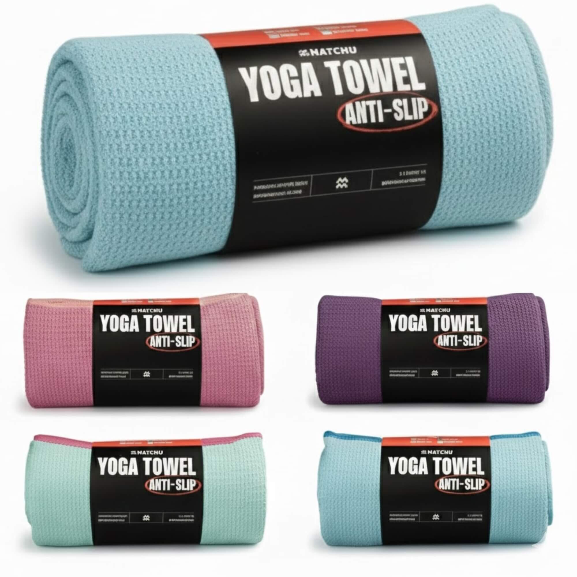 Yoga handdoek - Divine blue - 183 cm - 61 cm - 80% polyester 2/7