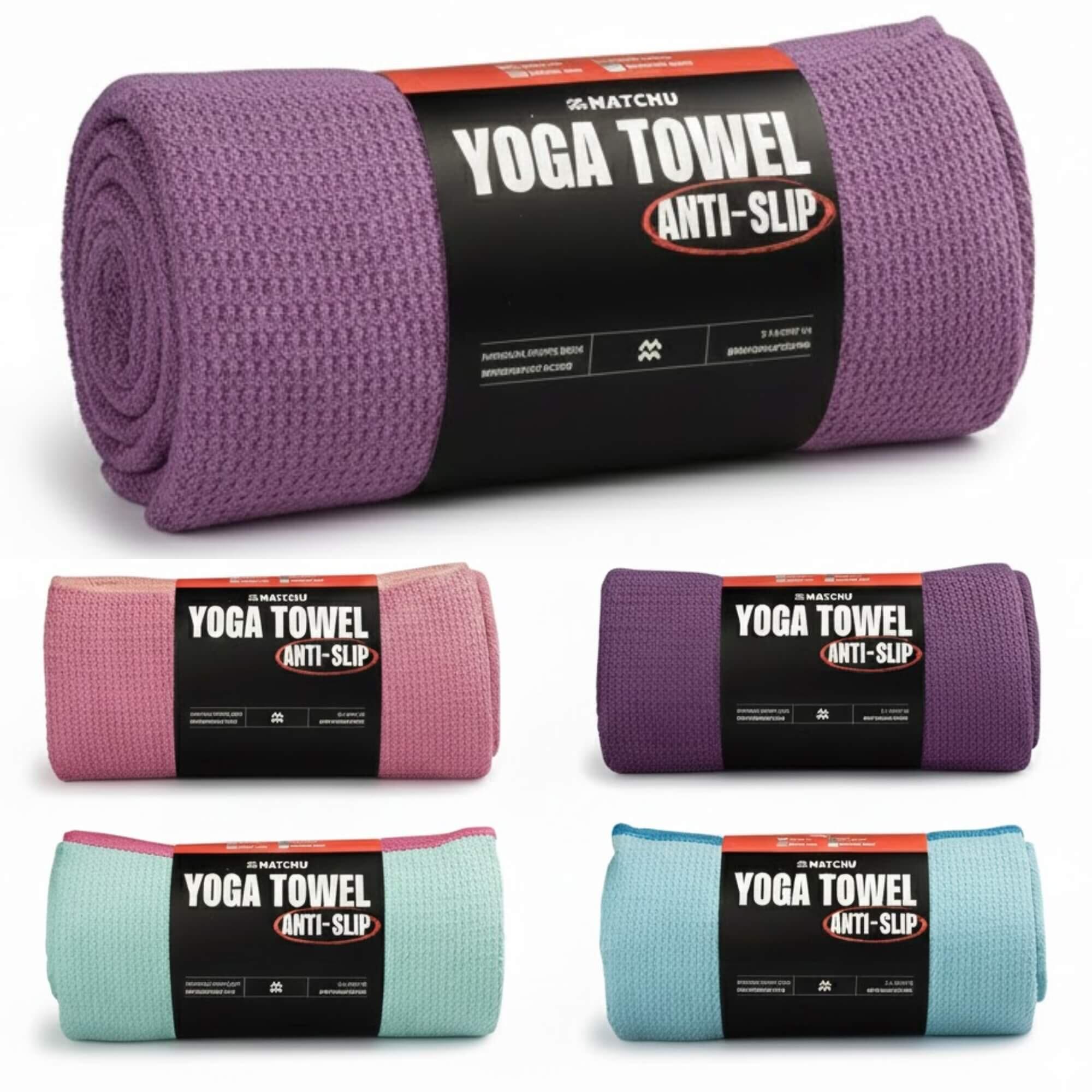 Yoga handdoek - Royal purple - 183 cm - 61 cm - 80% polyester 2/7