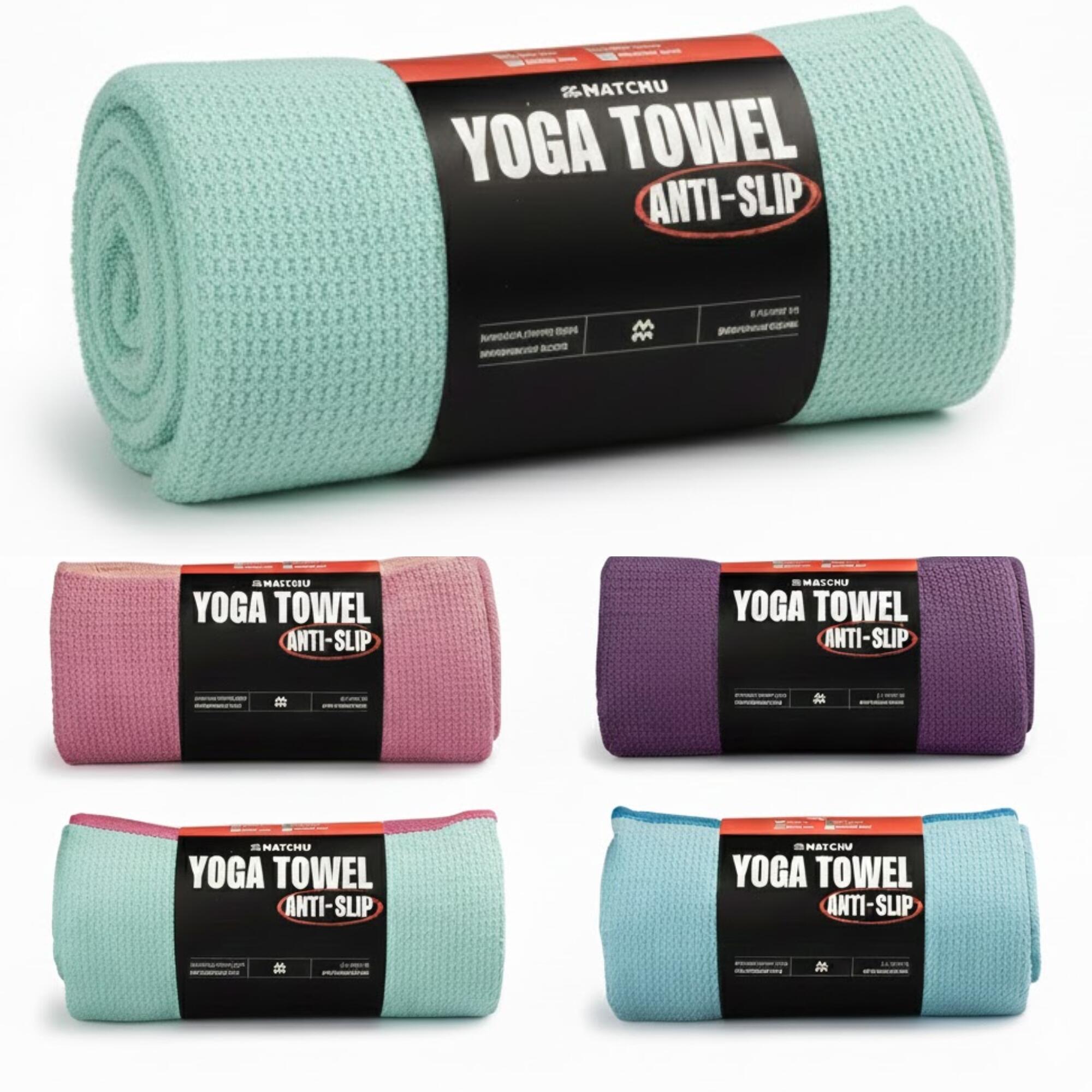 Yoga handdoek - Harmonic green - 183 cm - 61 cm - 80% polyester 2/7