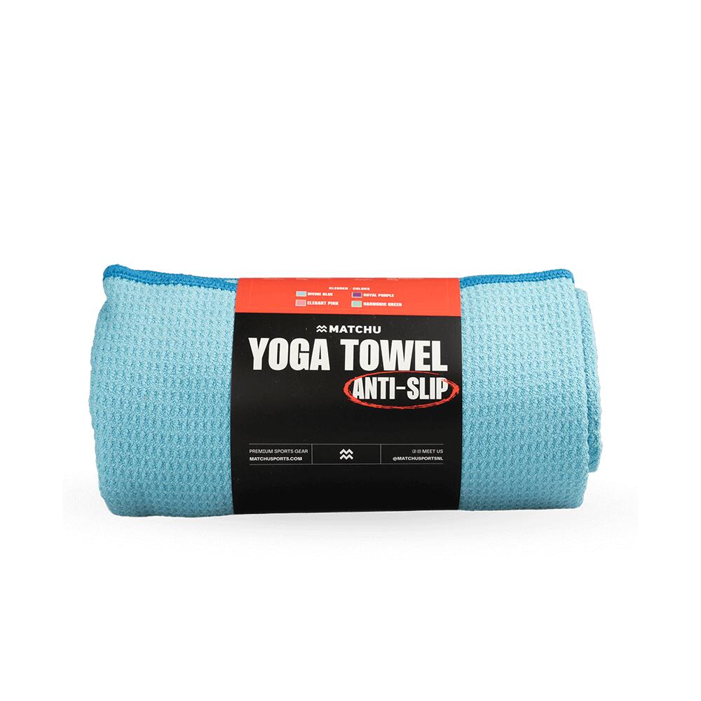 Matchu Sports - Serviette De Yoga - Divine Blue - 183 Cm - 61 Cm - 80% Polyester - Serviette Antidérapante - Bleu - Taille Unique - Decathlon