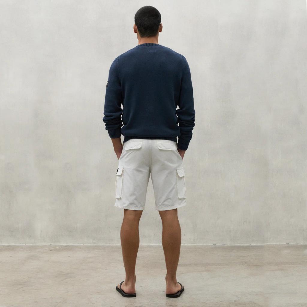 Calças Ecoalf Modelo Limaalf Shorts Cor Branco 3/5