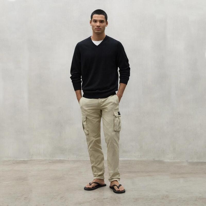 Pantaloni Ecoalf Model Ethicargoalf Pants Culoare Bej