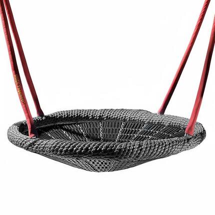 Siège de balançoire « Vogelnest » Hauteur de suspension 200 cm Noir Unisexe