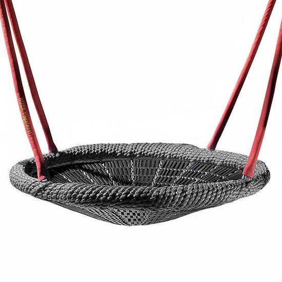 Siège de balançoire « Vogelnest » Hauteur de suspension 200 cm Noir Unisexe