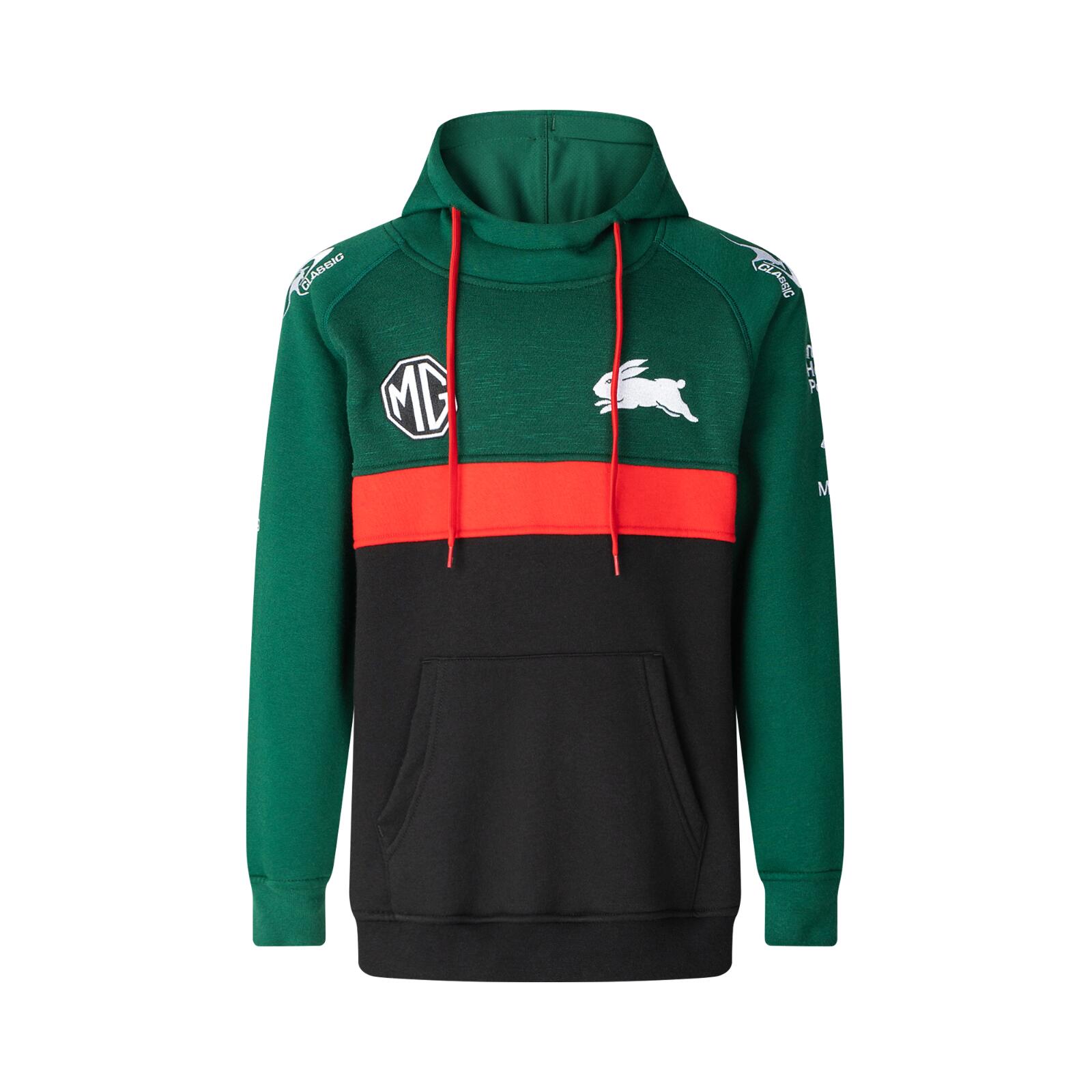 NRL 2025 Pullover Hoodie - South Sydney Rabbitohs - Jumper - Youth - CLASSIC