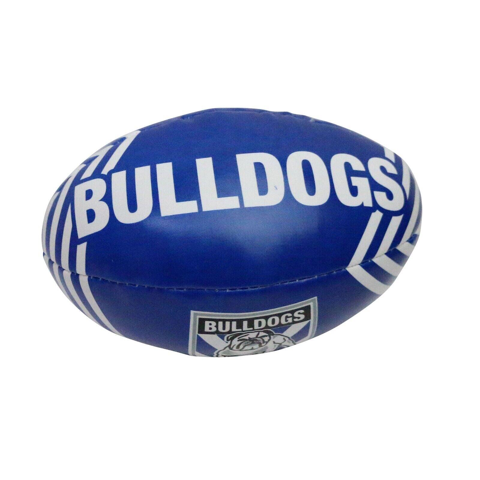 NRL 2025 6 Inch Sponge Football - Canterbury Bulldogs - Supporter Ball