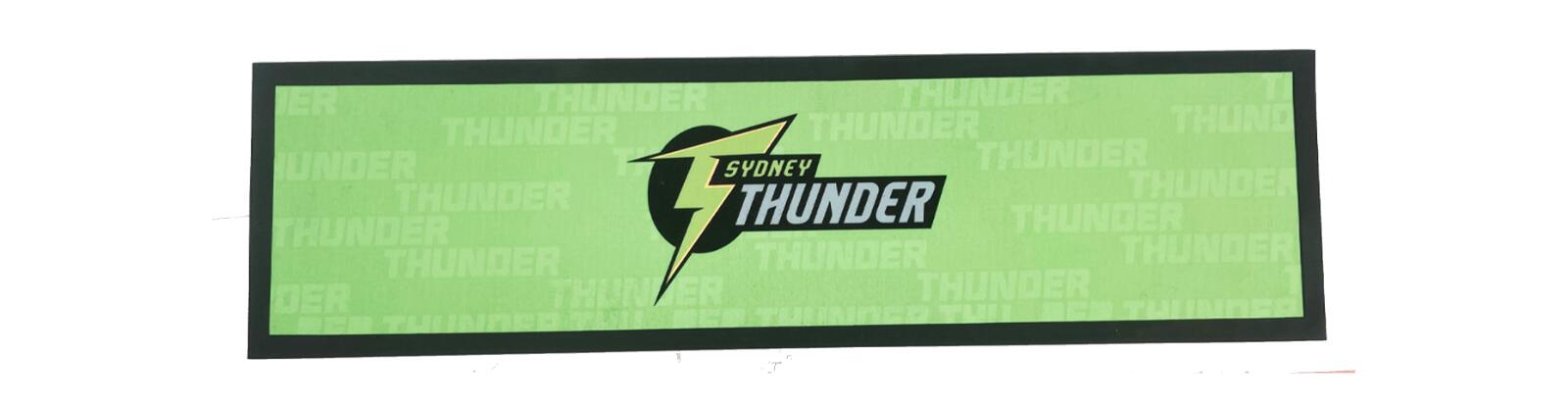 BBL Bar Runner - Sydney Thunder - Big Bash League - Bar Mat - Rubber Backed