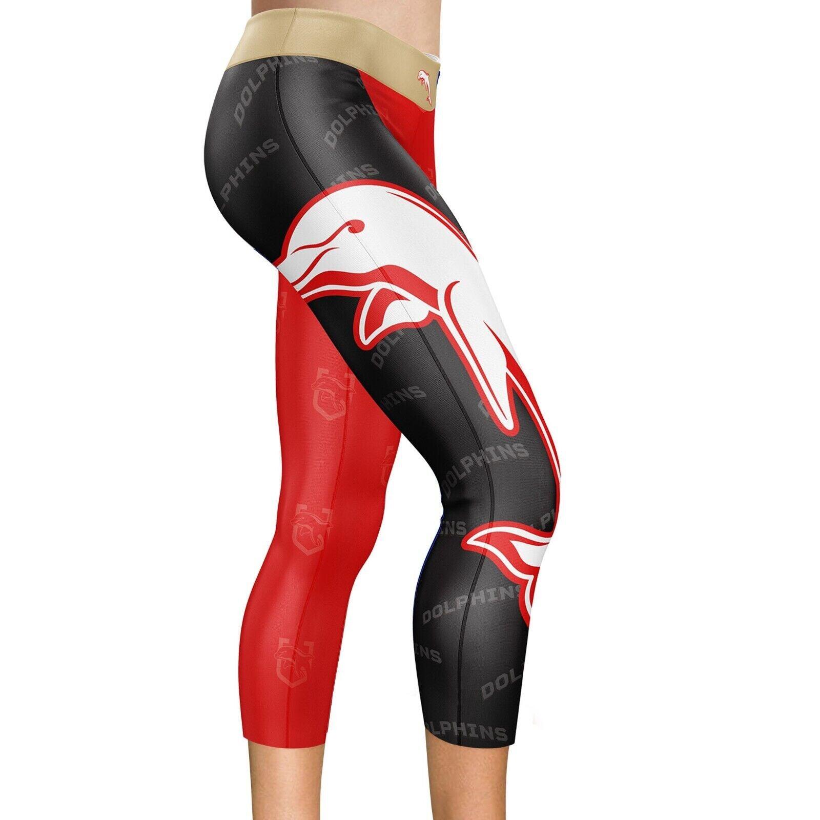 NRL Ladies 'Siren' Leggings - Dolphins - Active Wear