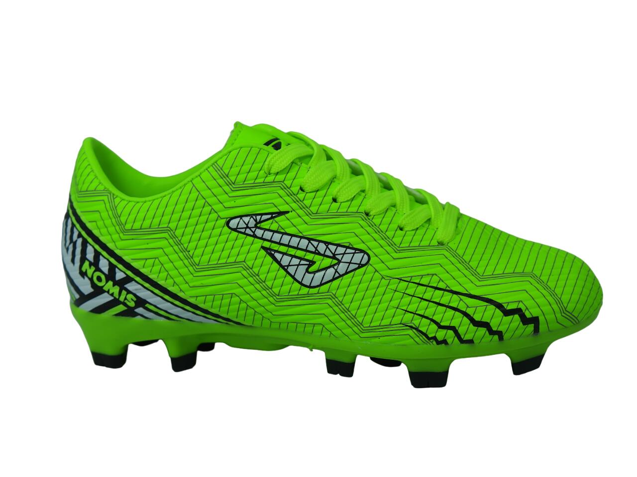 NOMIS Rapido FG Football Boots - Lime/Black/White - Youth - Kids - Shoe
