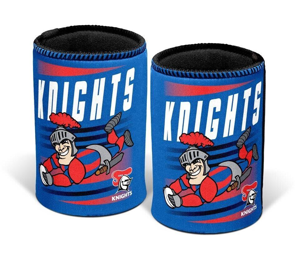 NRL Retro Stubby Can Cooler - Newcastle Knights - Drink - Rubber Base