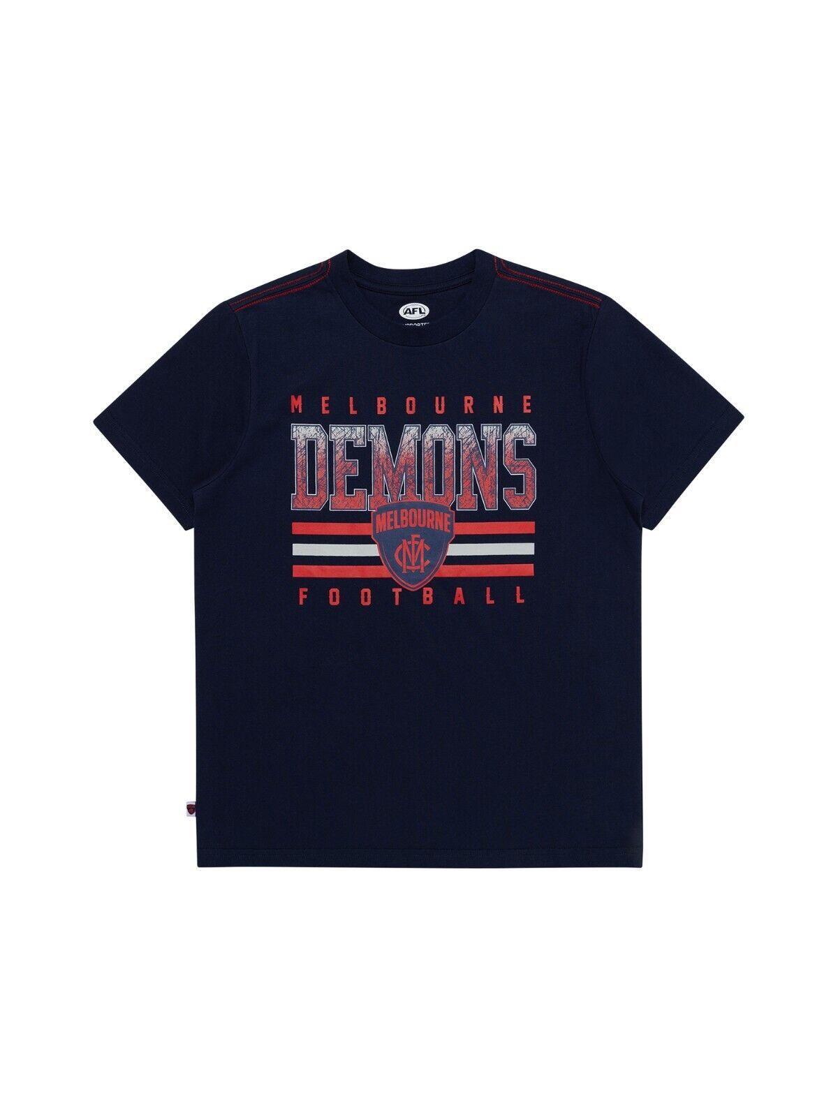 AFL Sketch Tee - Melbourne Demons - Youth- Kids - T-Shirt