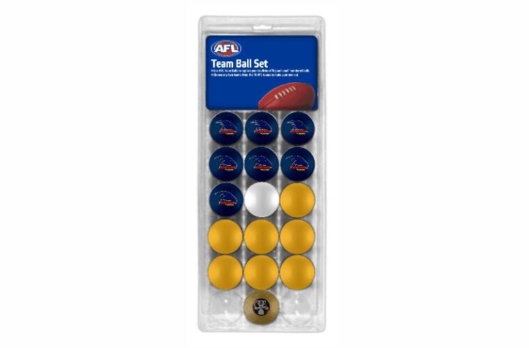 AFL Pool Ball Set - Adelaide Crows - Billiards 16 Ball Set - Team Vs Colour