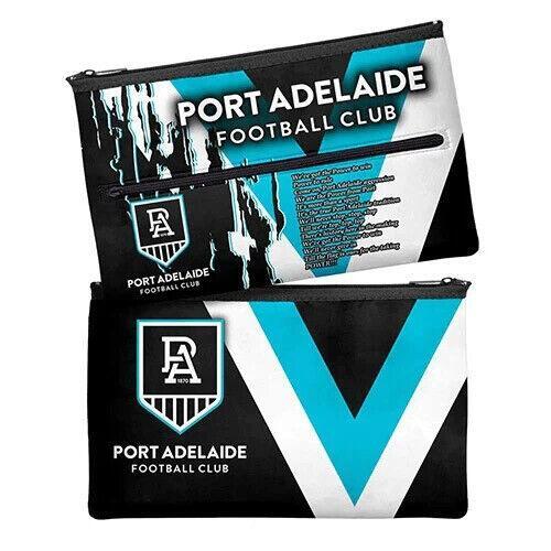 AFL Pencil Case - Port Adelaide Power - School - Work - Large - Team Song