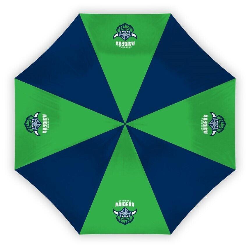 NRL Compact Umbrella - Canberra Raiders - Rain - Glovebox - 60cm Length W17cm