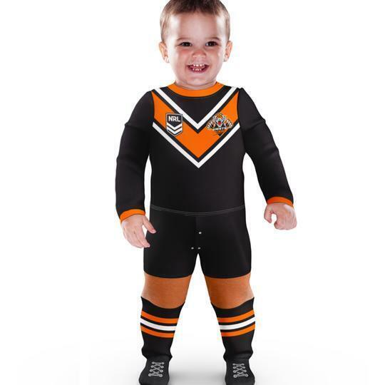 NRL Footy Suit Body Suit - West Tigers - Baby Toddler Infant