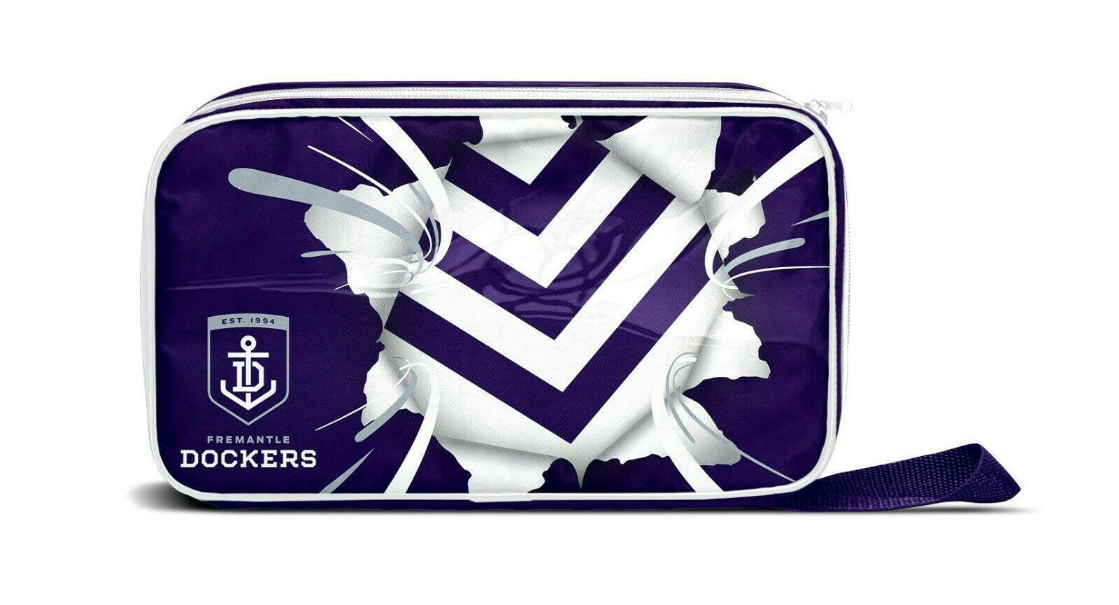 AFL Lunch Cooler Bag Box - Fremantle Dockers - 300mm x 175mm x 65mm