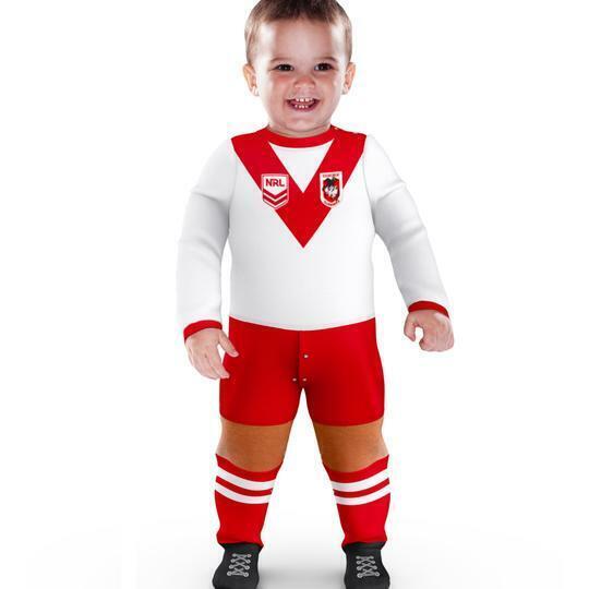 NRL Footy Suit Body Suit - St George Illawarra Dragons - Baby Toddler Infant