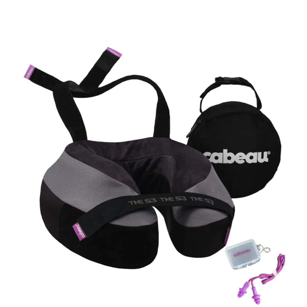 Cabeau The Neck''s Evolution S3 Memory Foam Neck Travel Pillow with Chin & Se
