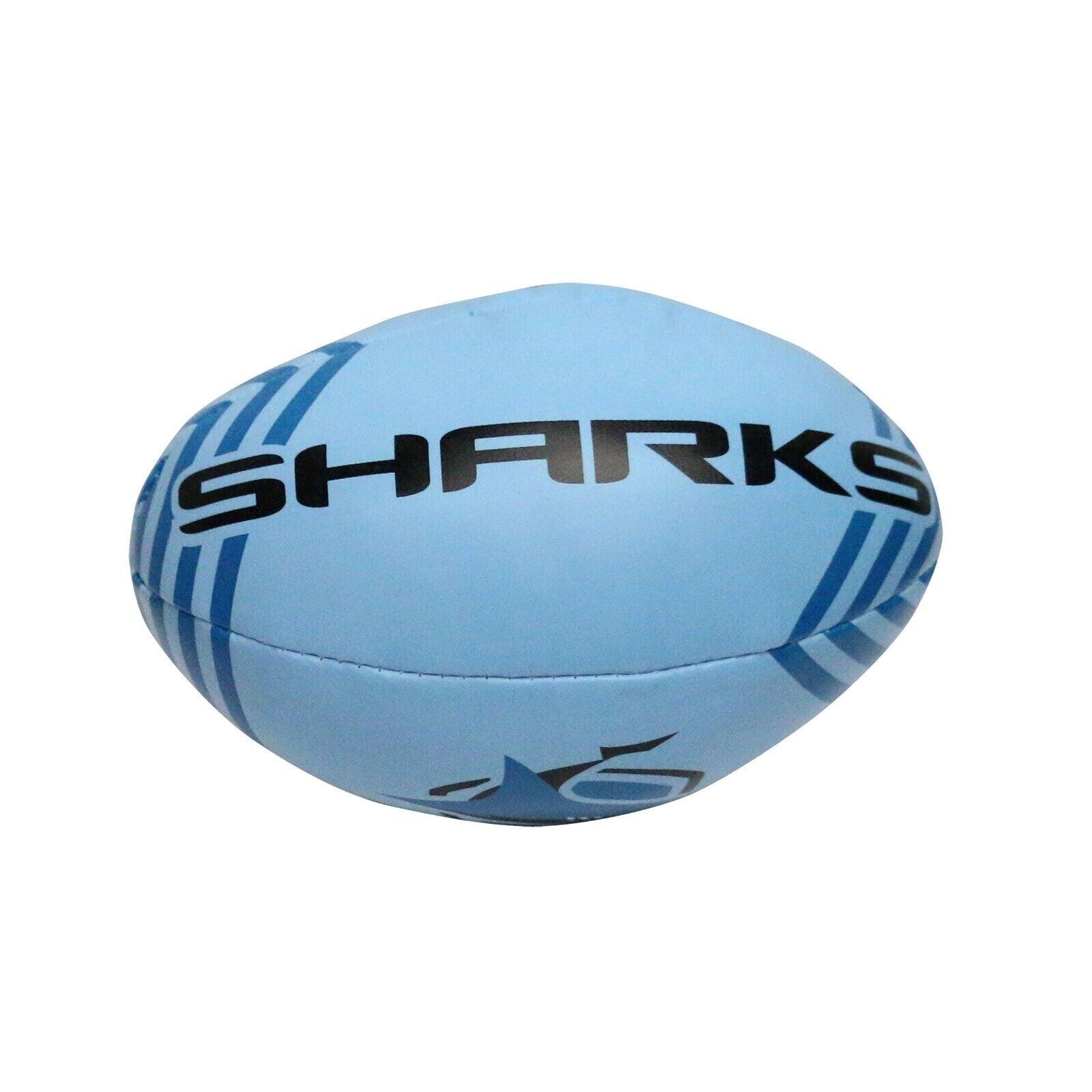 NRL 2025 6 Inch Sponge Football - Cronulla Sharks - Supporter Ball