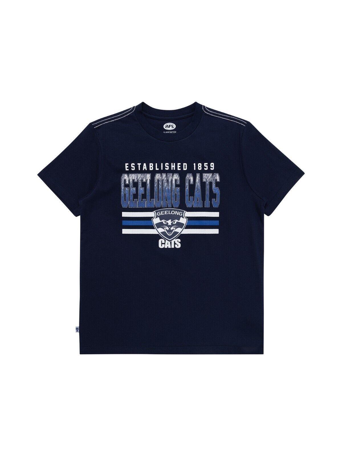 AFL Sketch Tee - Geelong Cats - Youth- Kids - T-Shirt