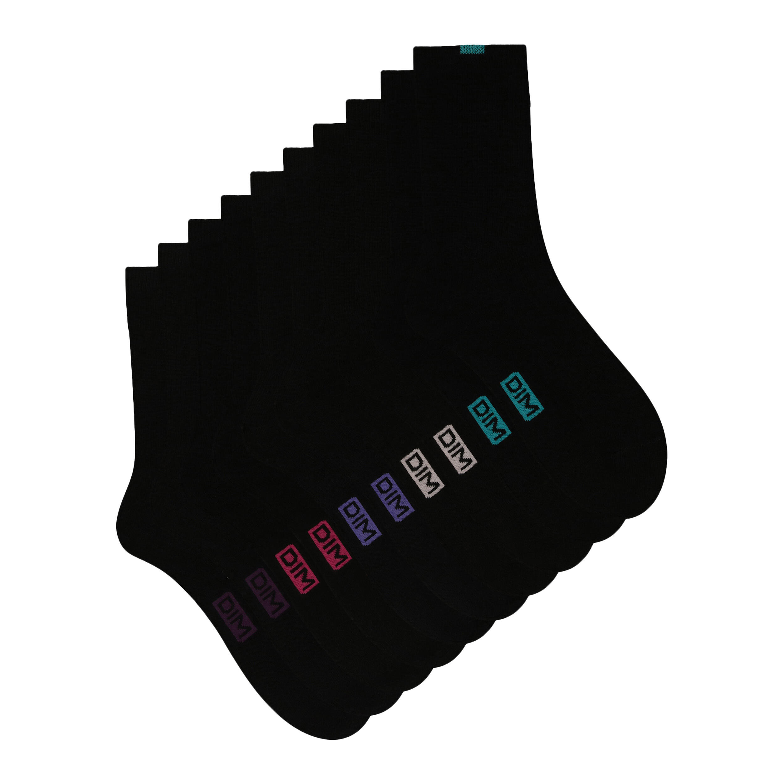 Lot de 5 Paires de Mi-Chaussettes femme Ecodim 2/3