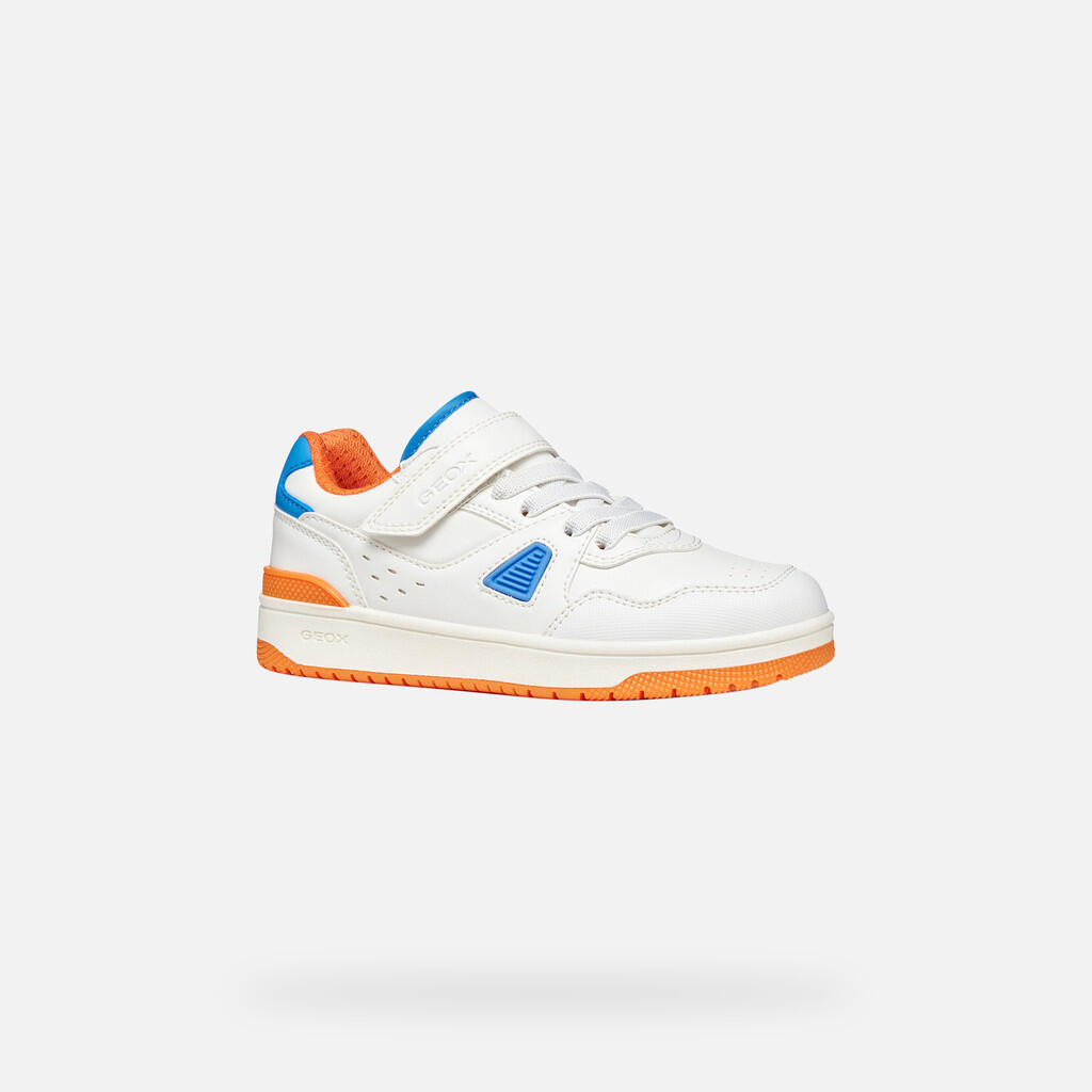 Baskets Garçon WASHIBA BOY Blanc/Orange 4/7