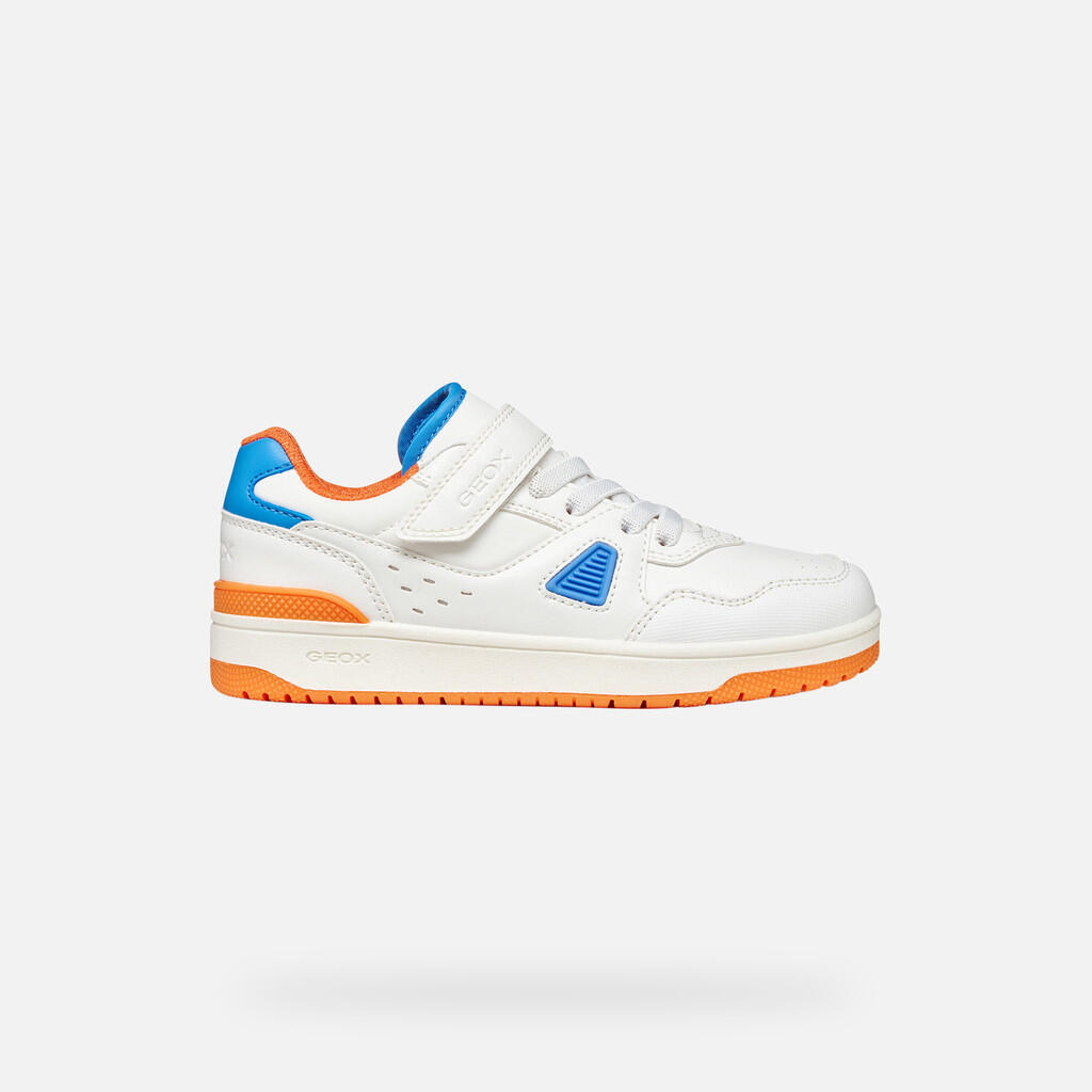 Baskets Garçon WASHIBA BOY Blanc/Orange 2/7