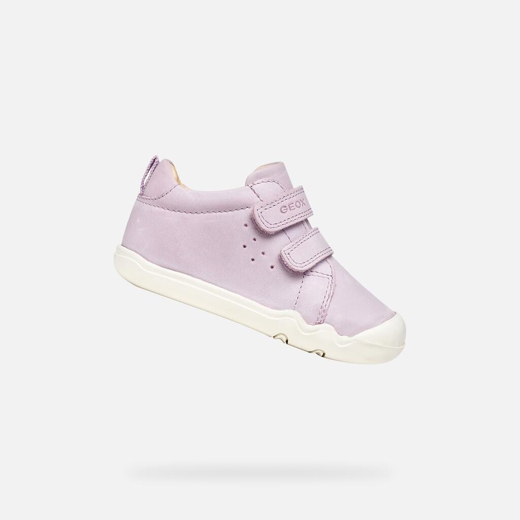 Geox - Baskets Bébé Fille B Steppieup Girl Lilas - Chaussures De Sport - Rose - Decathlon