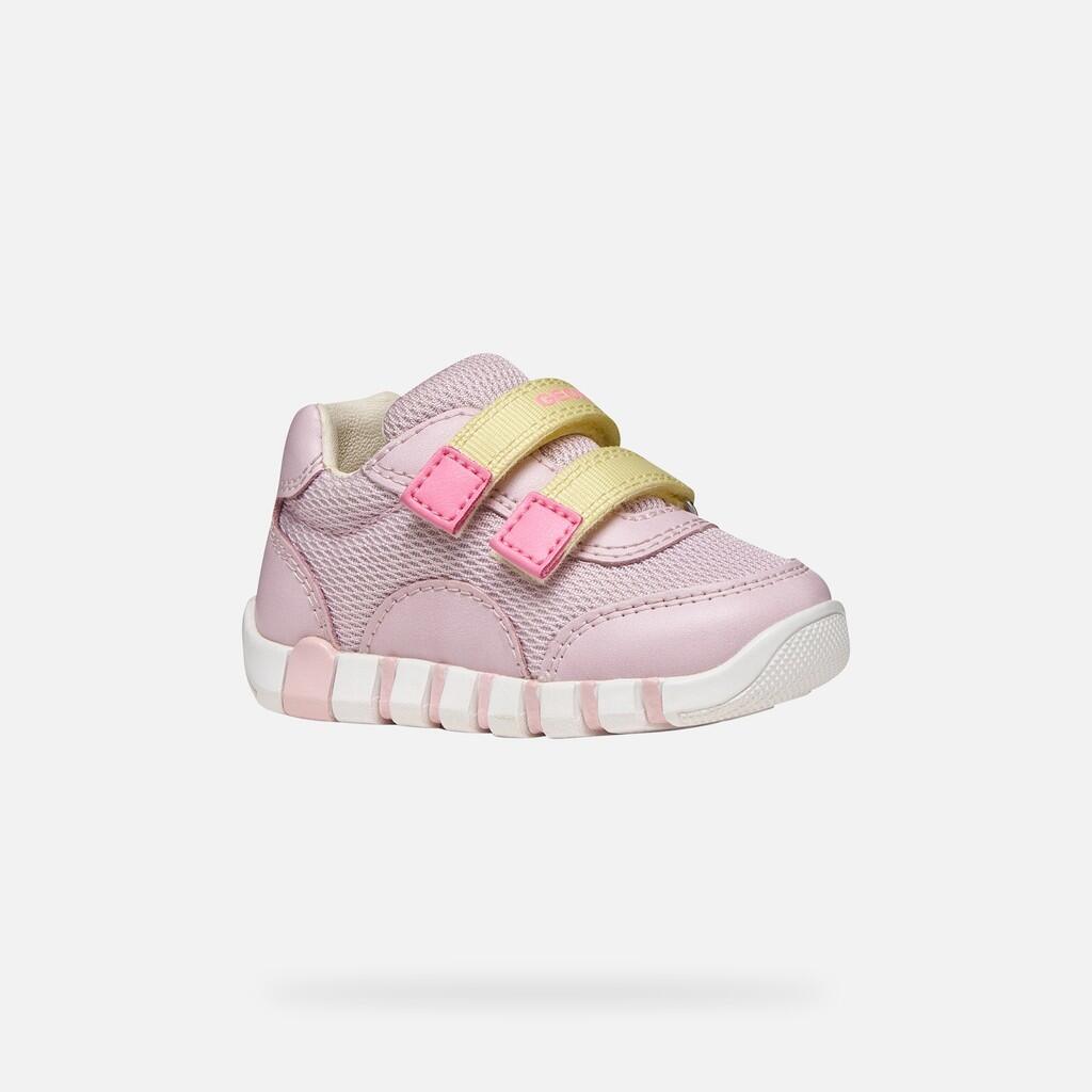 Premiers Pas Bébé Fille IUPIDOO BABY GIRL Rose/Jaune Clair 4/7