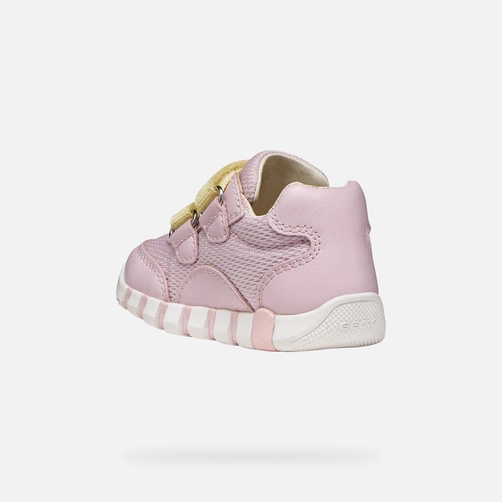 Premiers Pas Bébé Fille IUPIDOO BABY GIRL Rose/Jaune Clair 5/7
