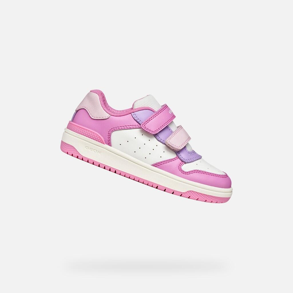 Geox - Baskets Fille Washiba Junior Rose Foncé/lilas - Chaussures De Sport - Rose - Decathlon