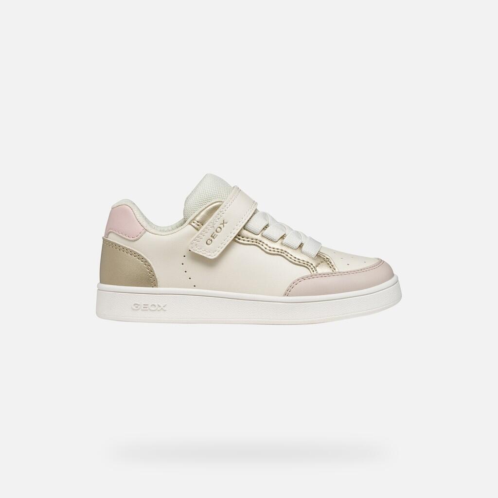 Baskets Fille J ECLYPER GIRL Ivoire Clair/Or 2/7