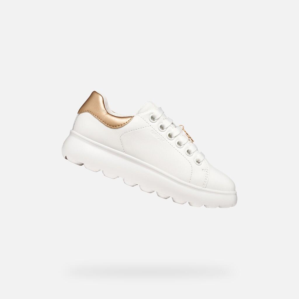 Geox - Baskets Fille Puffypop Girl Blanc/rose Clair - Chaussures De Sport - Blanc|rose - Decathlon