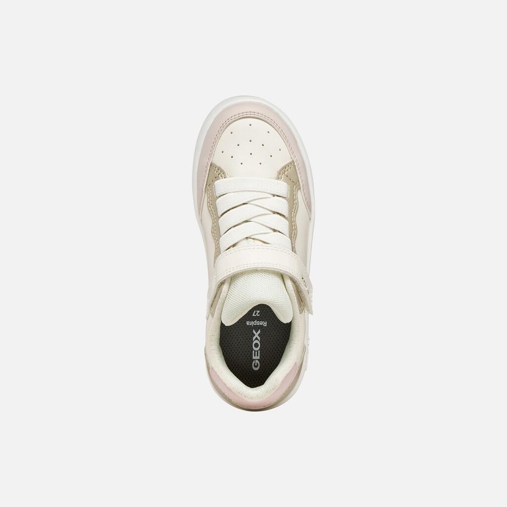 Baskets Fille J ECLYPER GIRL Ivoire Clair/Or 7/7