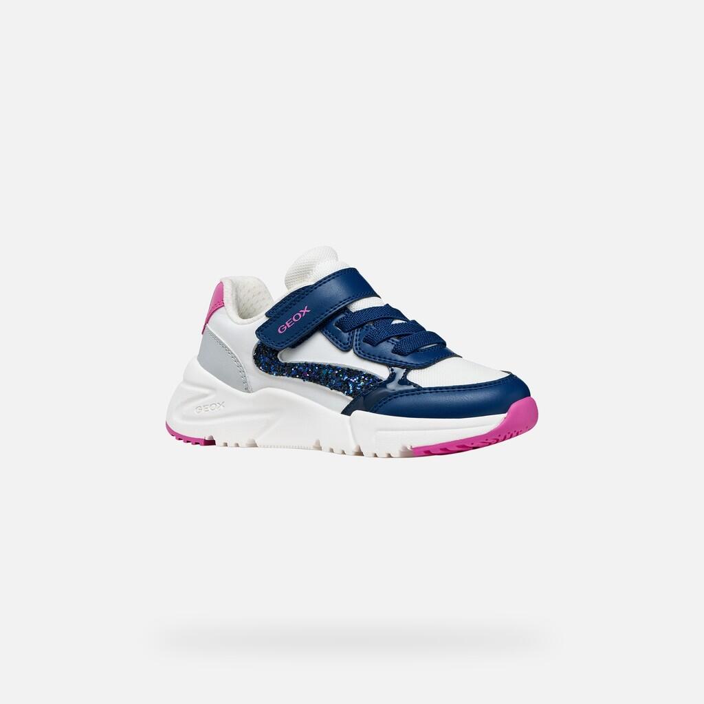 Baskets Fille LOFTUS GIRL Blanc/Bleu Roi Foncé 4/7
