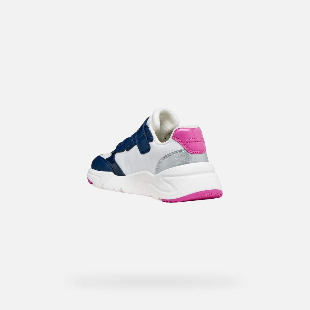 Baskets Fille LOFTUS GIRL Blanc/Bleu Roi Foncé 5/7
