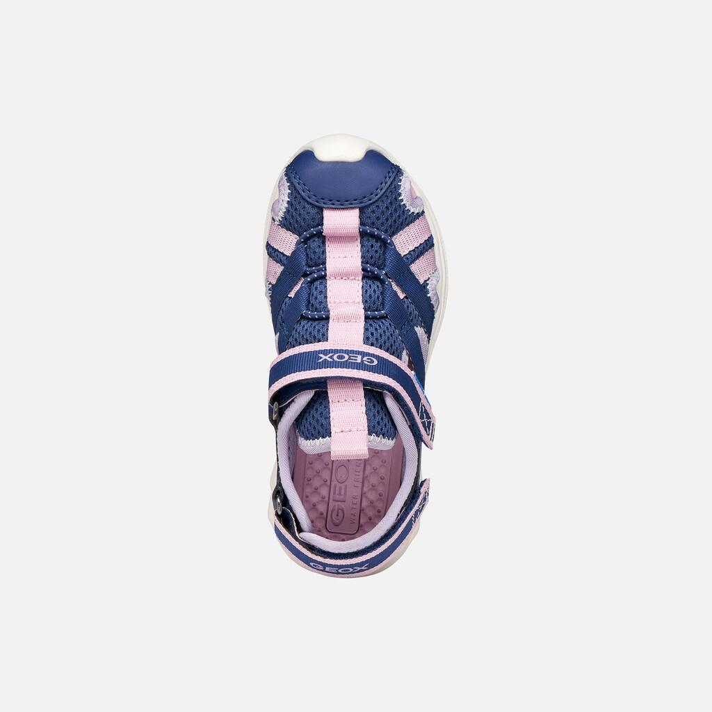 Sandales Fille J SANDAL AIRADYUM GIRL Bleu Marine/Lilas 7/7
