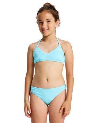 Zweiteiliges bralette-bikini-set aruba blau meisjes 6-16