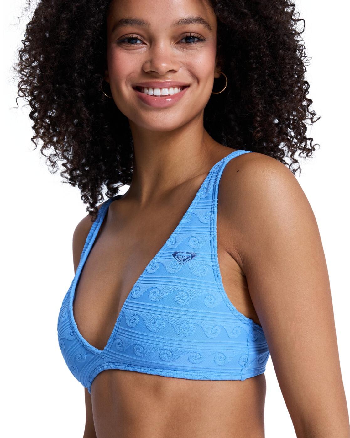 Bikini de triángulo alargado PARADISE WAVE SET Azul Mujer 4/4