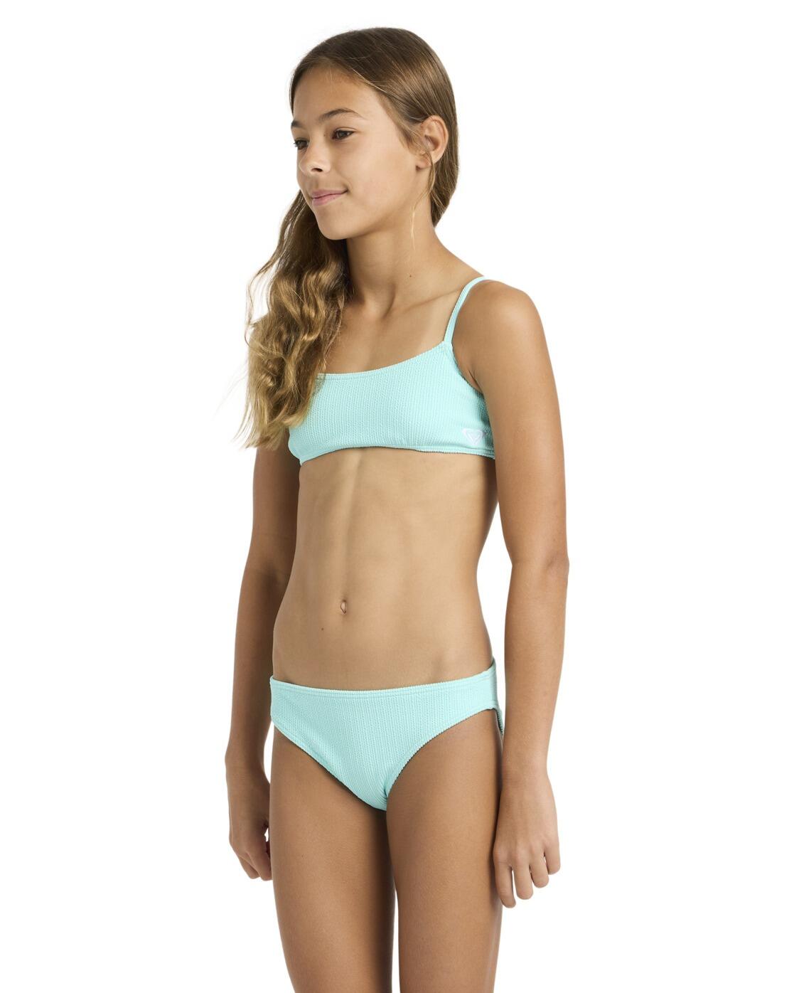 Zweiteiliges Bralette-Bikini-Set ARUBA SET Blau Meisjes 6-16 4/4