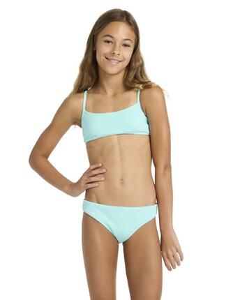 Zweiteiliges Bralette-Bikini-Set ARUBA SET Blau Mädchen 6-16