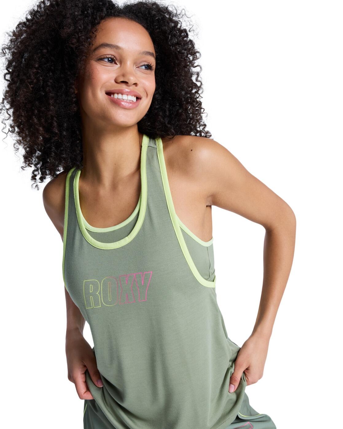Top EVERYDAY FLOW Grün Dames 3/4