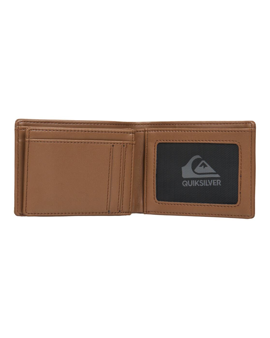 Portefeuille trois volets en cuir MAC Marron Homme 3/4
