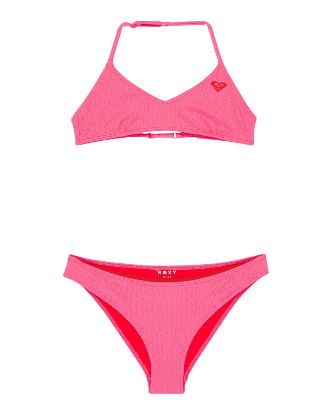 Roxy Zweiteiliges Bralette-Bikini-Set ARUBA Rosa Mädchen 6-16