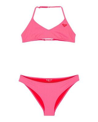 Zweiteiliges bralette-bikini-set aruba rosa meisjes 6-16