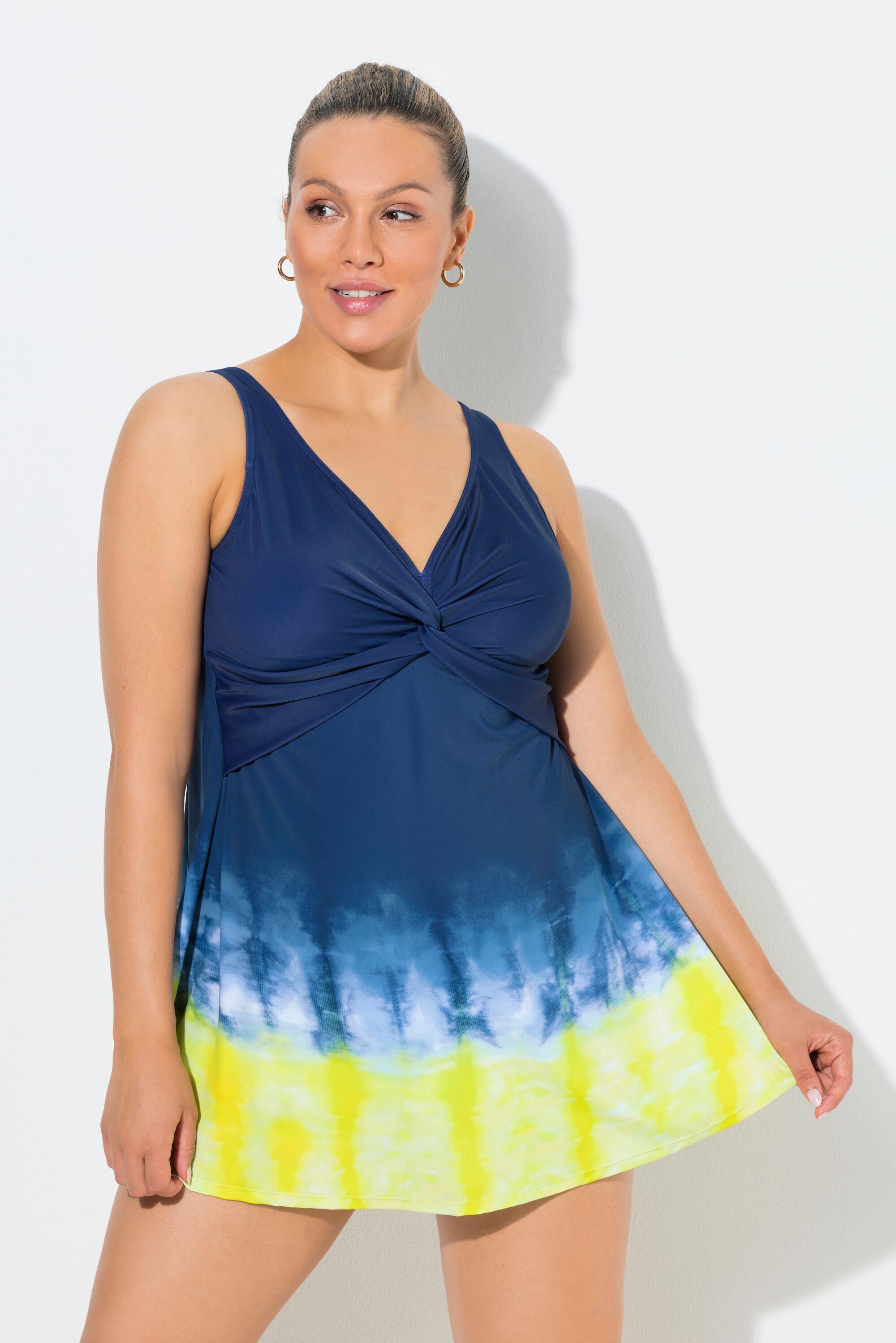 Femme Robe de bain imprimé Batik bonnets souples et fronces féminines 5/7