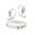 Căști Bluetooth OpenFit Pro Albe – Design Open-Ear, Reducere a Zgomotului