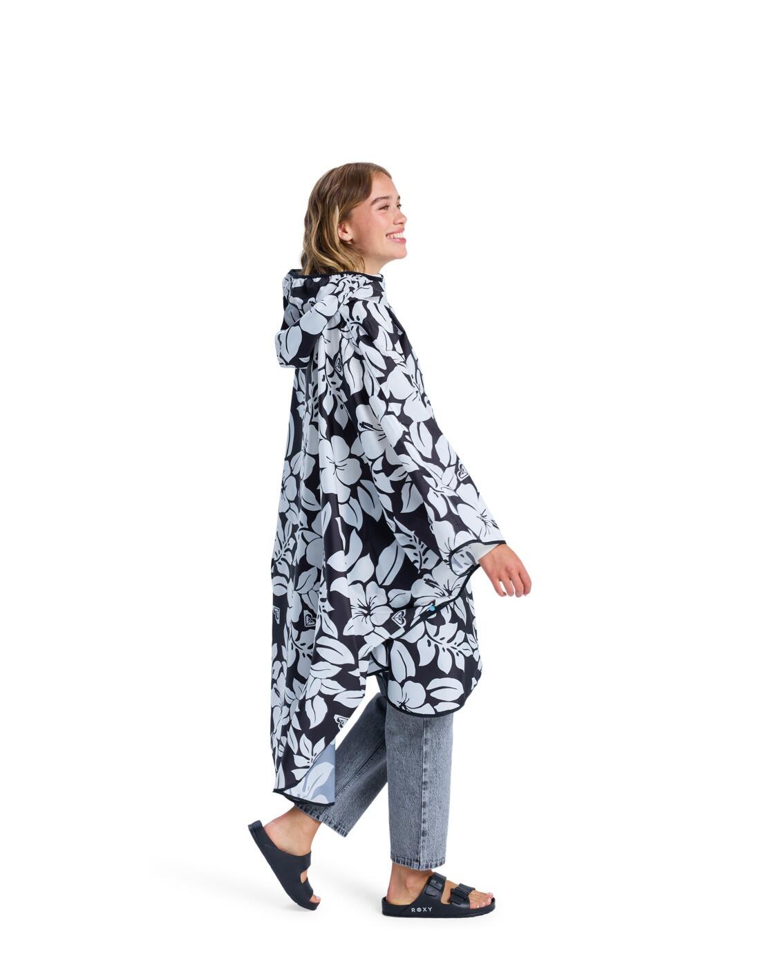 Poncho de lluvia para Mujer MIDNIGHT RAIN Negro Mujer 3/4
