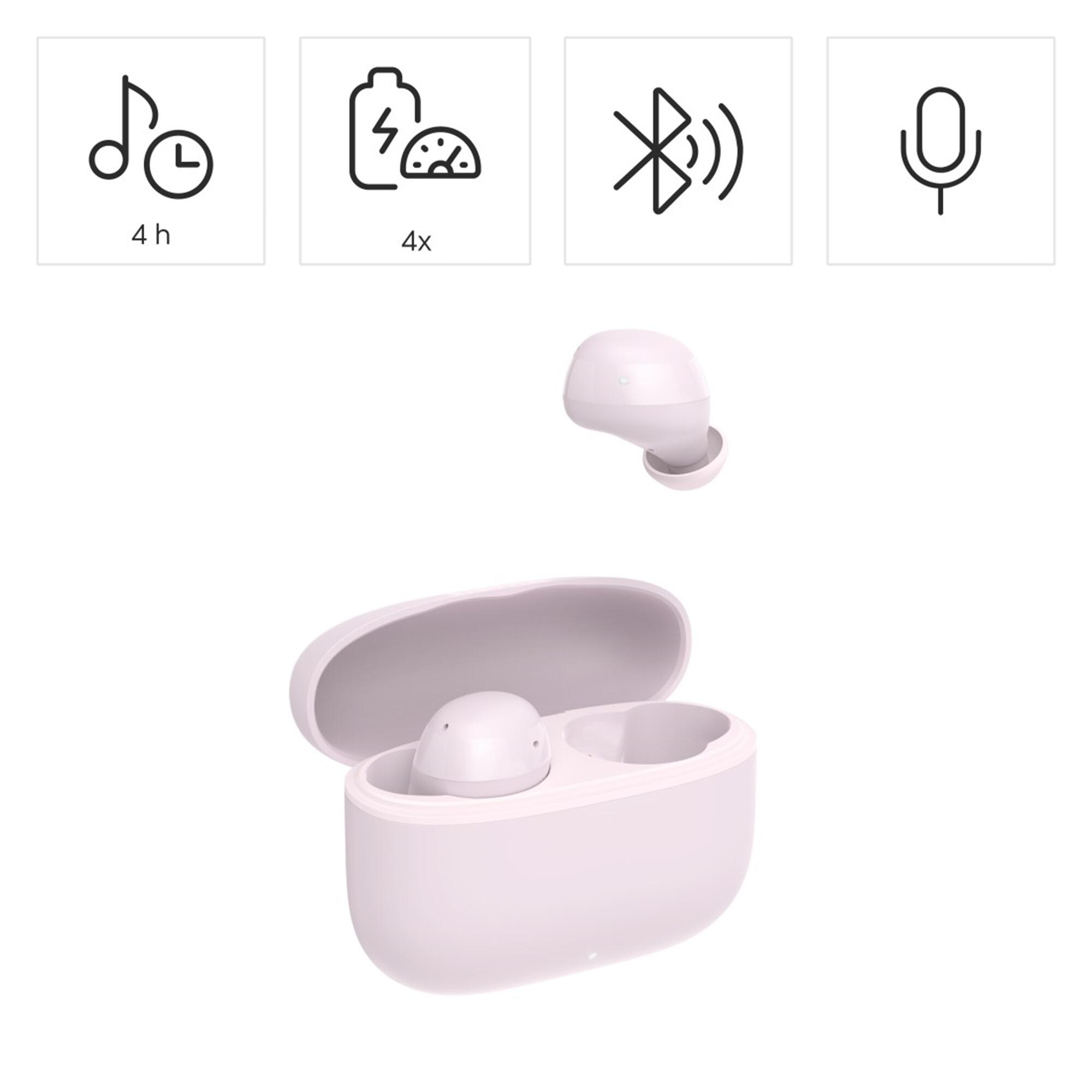 HAMA Bluetooth®-Kopfhörer Freedom Buddy II, TWS Earbuds, Rosa 2/6