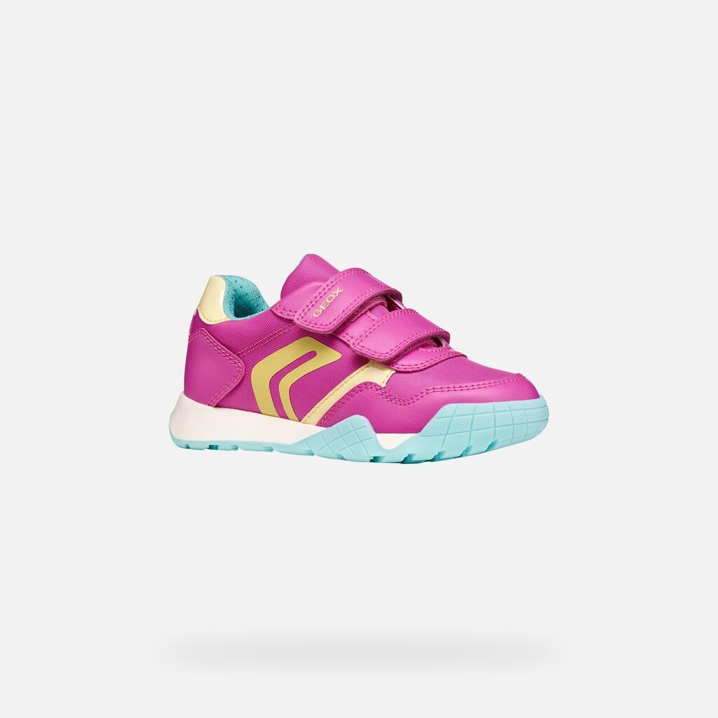 Baskets Fille RANN-E GIRL Fuchsia/Jaune Clair 4/7